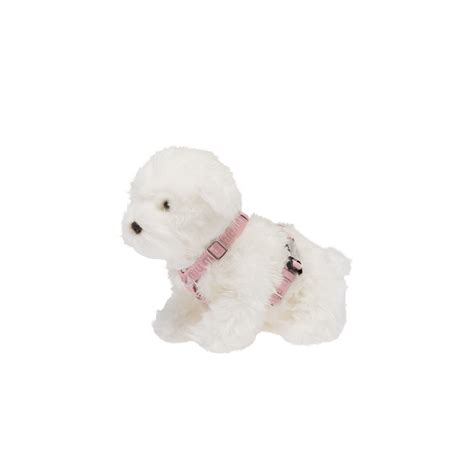 miu miu dog harness|Woven tape dog harness Alabaster pink .